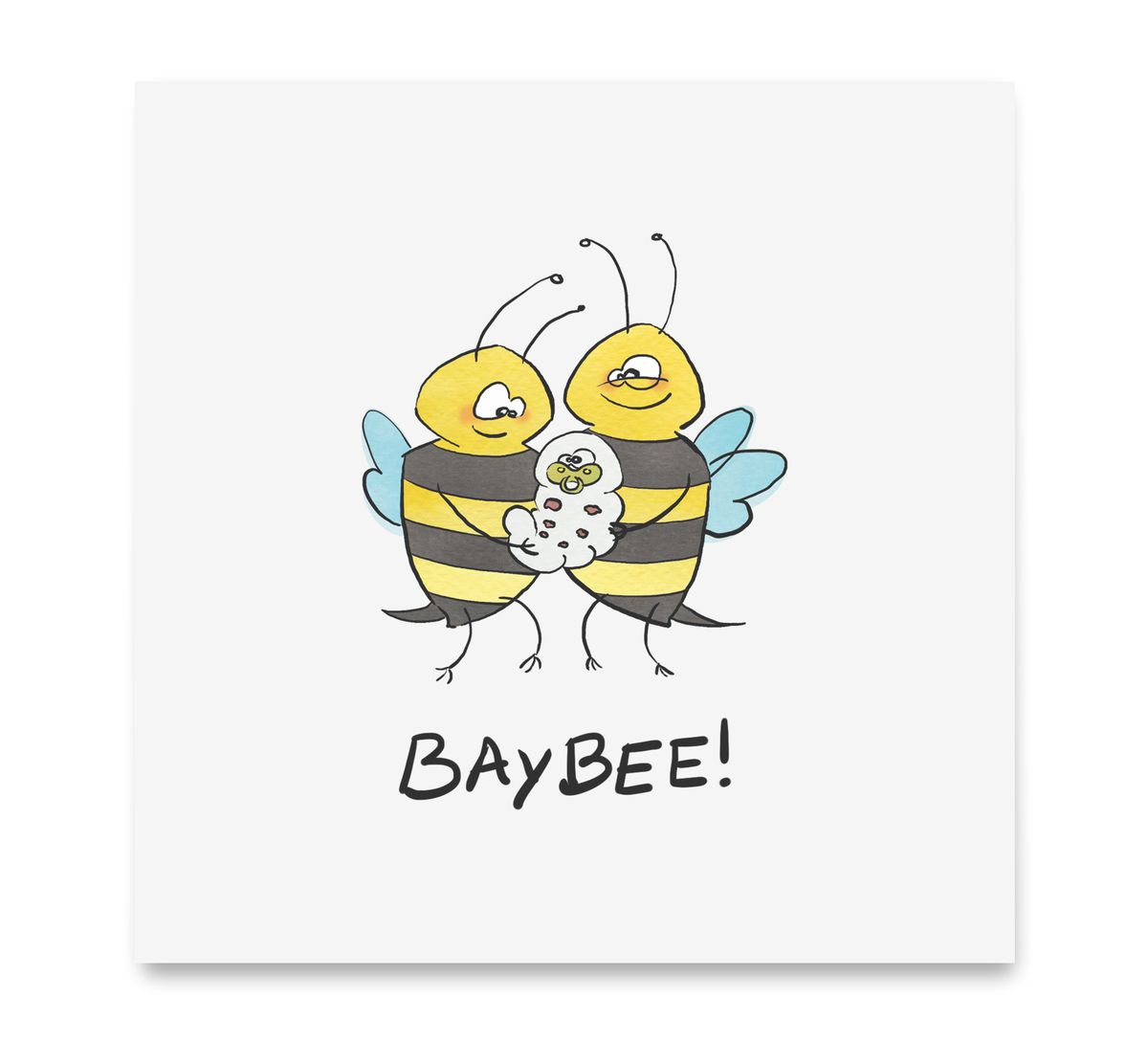 Handgemaakte wenskaart - Baybee - Mags Up Your Mind